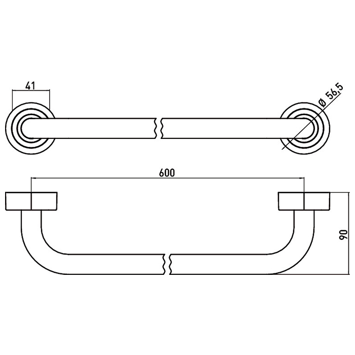 Emco Polo Держатель полотенец, 60 см, цвет хром 0760 001 60