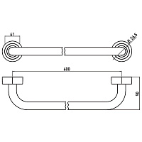 Emco Polo Держатель полотенец, 60 см, цвет хром 0760 001 60