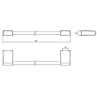 Emco Flow Держатель полотенец, 80 cм, цвет хром 2760 001 80