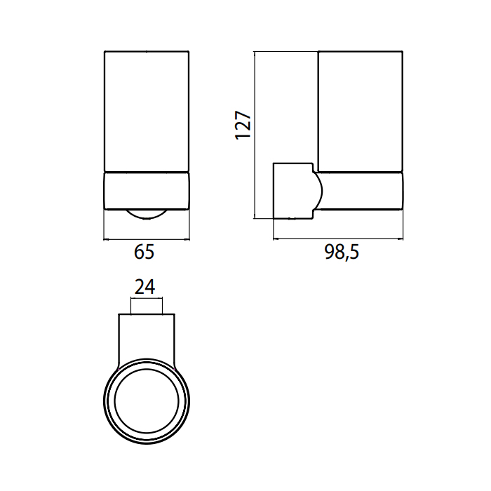 Emco Fino Стакан подвесной, прозрачное стекло, цвет хром 8420 001 00