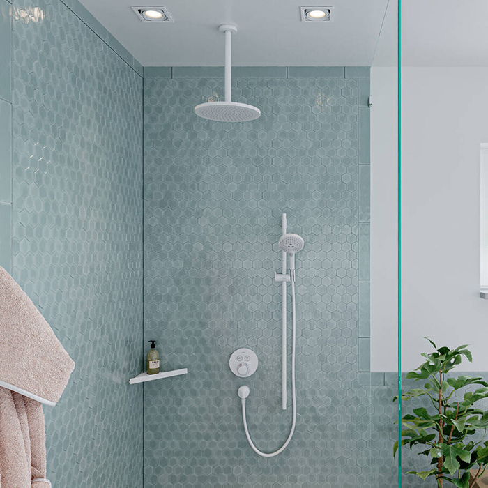 Hansgrohe AddStoris Угловая корзинка подвесная 30,5x15,7 см, цвет: белый 41741700