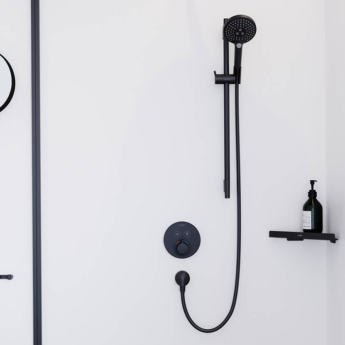 Hansgrohe AddStoris Угловая корзинка подвесная 30,5x15,7 см, цвет: черный 41741670