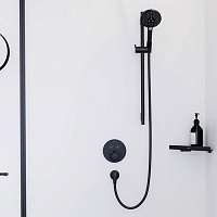 Hansgrohe AddStoris Угловая корзинка подвесная 30,5x15,7 см, цвет: черный 41741670