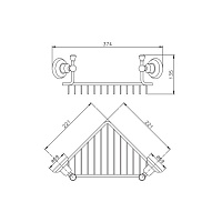 Nicolazzi Onice Полочка-решетка, цвет хром 1495CR09O
