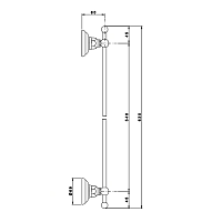 Nicolazzi Accessori Classica Полотенцедержатель 60 см, цвет хром 1486CR