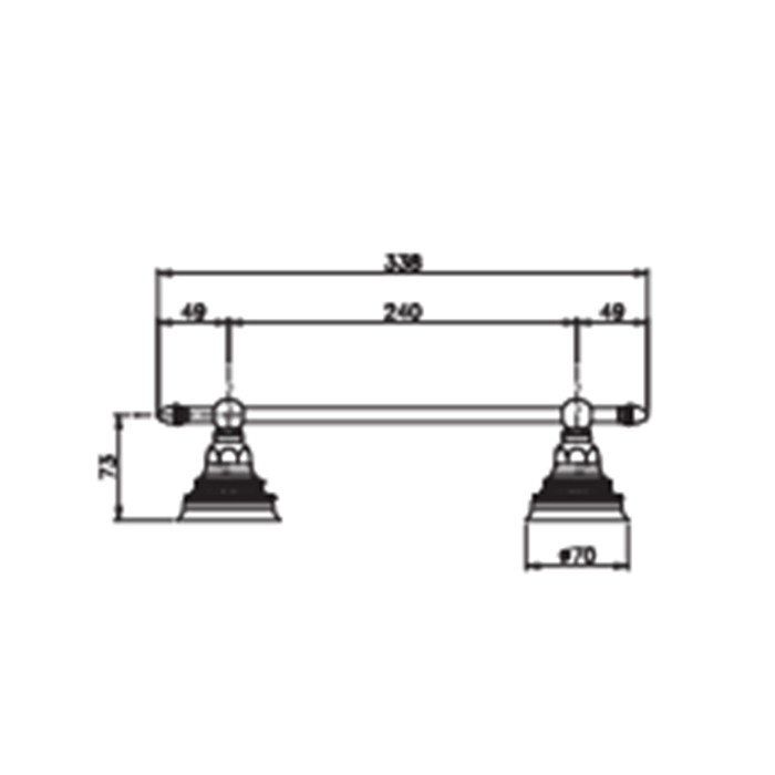 Nicolazzi Impero Полотенцедержатель 30 см, цвет: хром 1483CR36