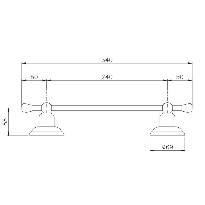 Nicolazzi Onice Полотенцедержатель 24 см, цвет золото 1483GO09O