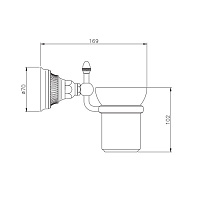Nicolazzi Impero Стакан подвесной, цвет золото 1488GO36