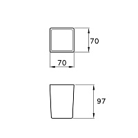Stella Casanova Стакан, цвет: белый B016 UN 10008 VSA0