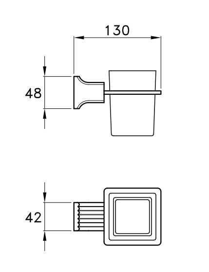 Stella Casanova Стакан настольный, стеклянный прозрачный, цвет: стекло UN 10008 VTR0
