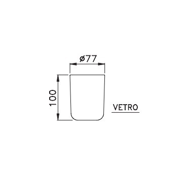 Stella Italica Стакан настольный, стеклянный прозрачный, цвет: стекло UN 10007 VTR0