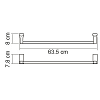 Wasserkraft Abens Держатель полотенец одинарный K-3230