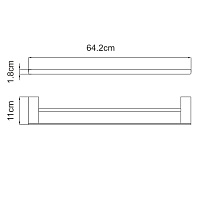 Wasserkraft Sauer Держатель полотенец двойной K-7940