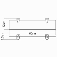 Wasserkraft Oder Полка стеклянная K-3024