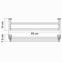 Wasserkraft Oder Держатель полотенец двойной K-3040