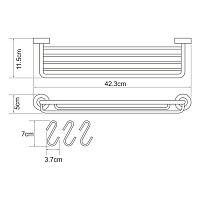 Wasserkraft Donau Полка-корзинка с крючками K-9415