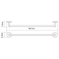 Wasserkraft Rhein Держатель полотенец одинарный K-6230