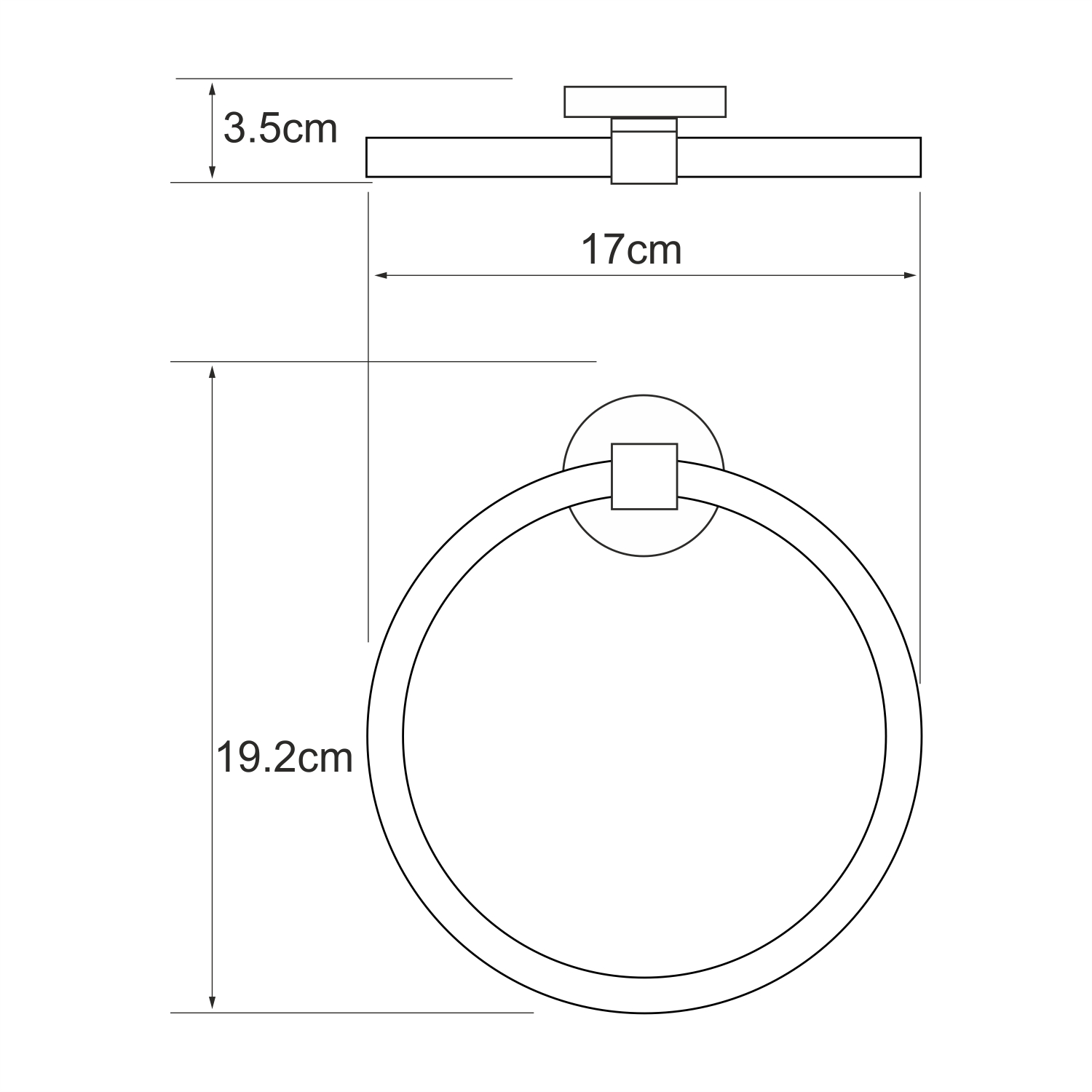 Wasserkraft Rhein Полотенцедержатель, цвет: хром K-6260