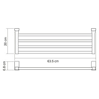Wasserkraft Leine Полка для полотенец K-5011W