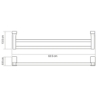 Wasserkraft Leine Держатель полотенец двойной K-5040W