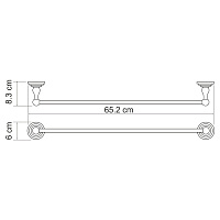 Wasserkraft Ammer Держатель полотенец одинарный K-7030