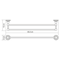 Wasserkraft Ammer Держатель полотенец двойной K-7040