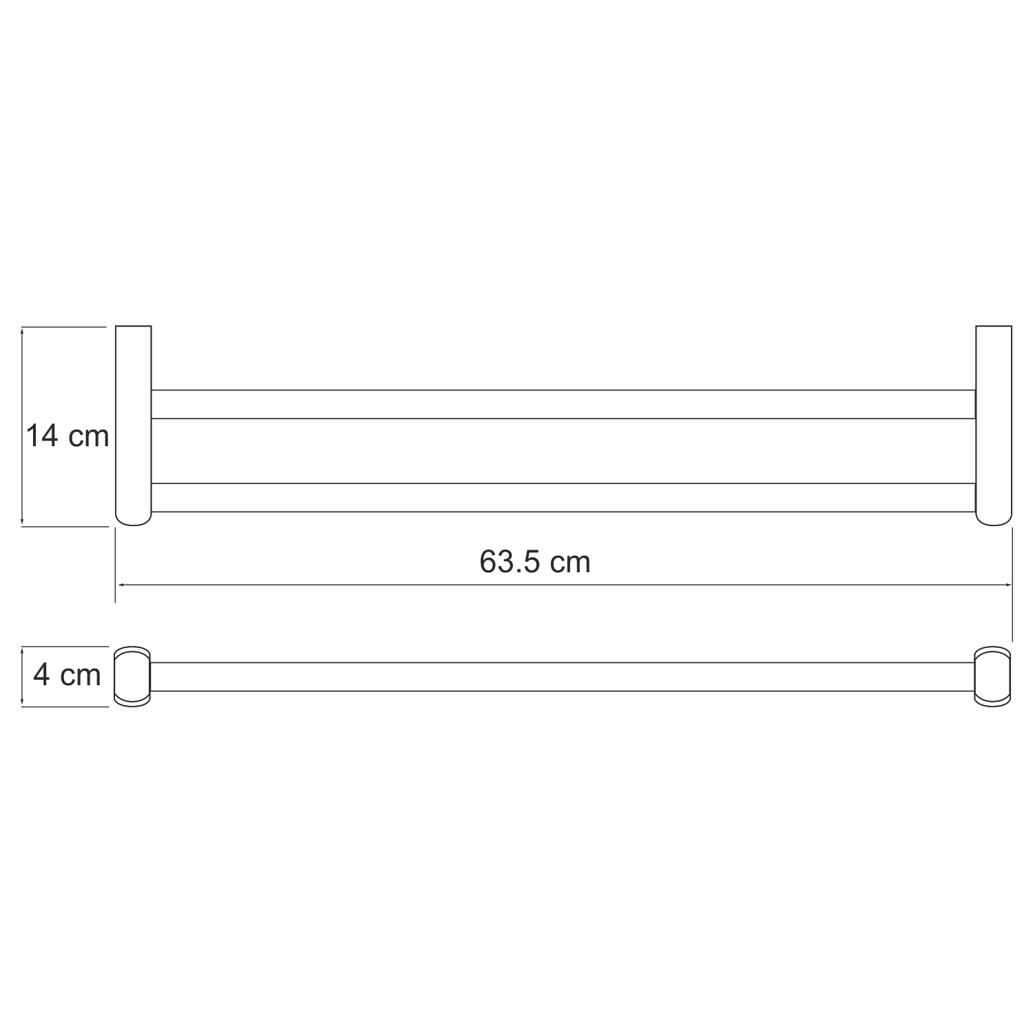 Wasserkraft Berkel Держатель полотенец двойной K-6840