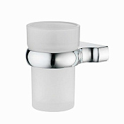 Wasserkraft Berkel Стакан для зубных щеток подвесной, стеклянный матовый, цвет: хром K-6828