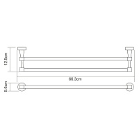Wasserkraft Isen Держатель полотенец двойной K-4040