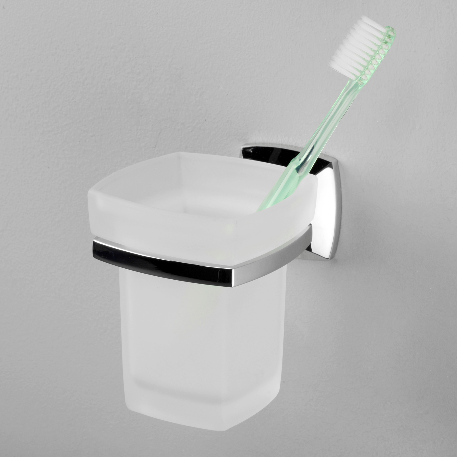 Wasserkraft Wern Стакан с держателем, стеклянный матовый, цвет: хром K-2528