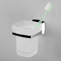 Wasserkraft Wern Стакан с держателем, стеклянный матовый, цвет: хром K-2528