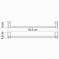 Wasserkraft Exter Держатель полотенец одинарный K-5230