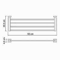 Wasserkraft Lippe Полка для полотенец K-6511