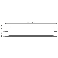 Wasserkraft Elbe Держатель полотенец одинарный K-7230