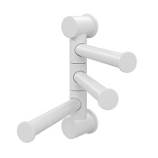 Wasserkraft Держатель полотенец тройной, подвесной, цвет: белый K-1053W