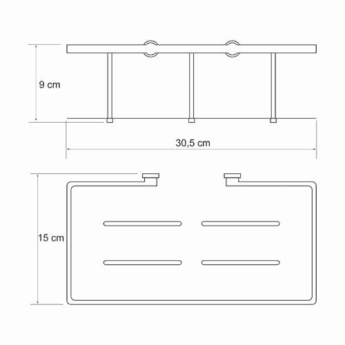 Wasserkraft Полка металлическая K-511
