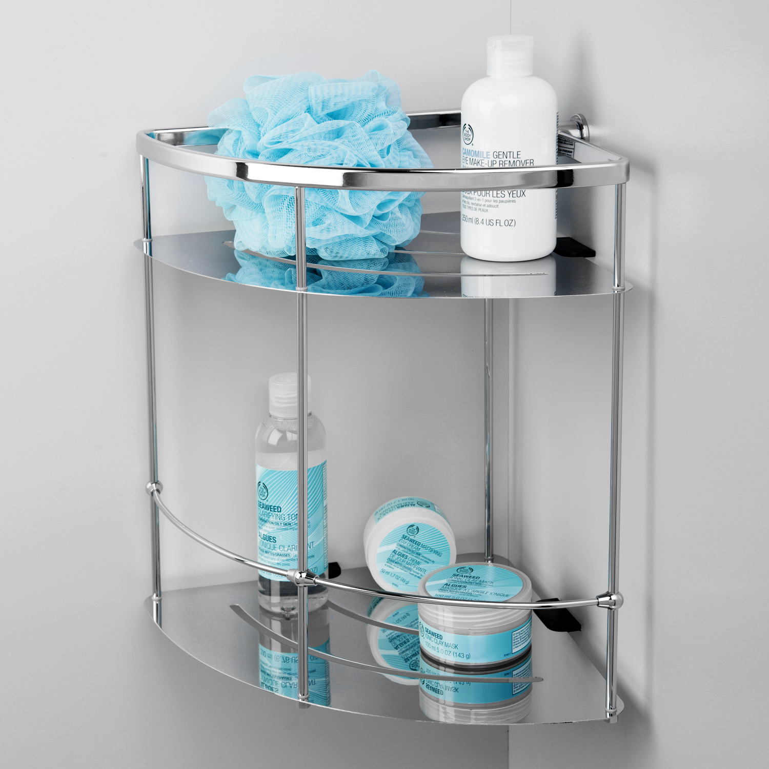 Wasserkraft Полка металлическая двойная, цвет: хром K-522