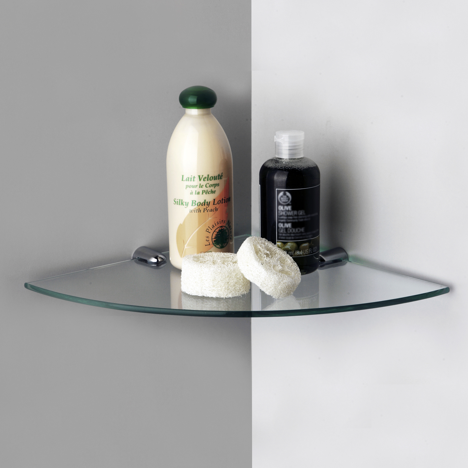 Wasserkraft Полка стеклянная угловая K-533