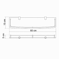 Wasserkraft Полка стеклянная K-555