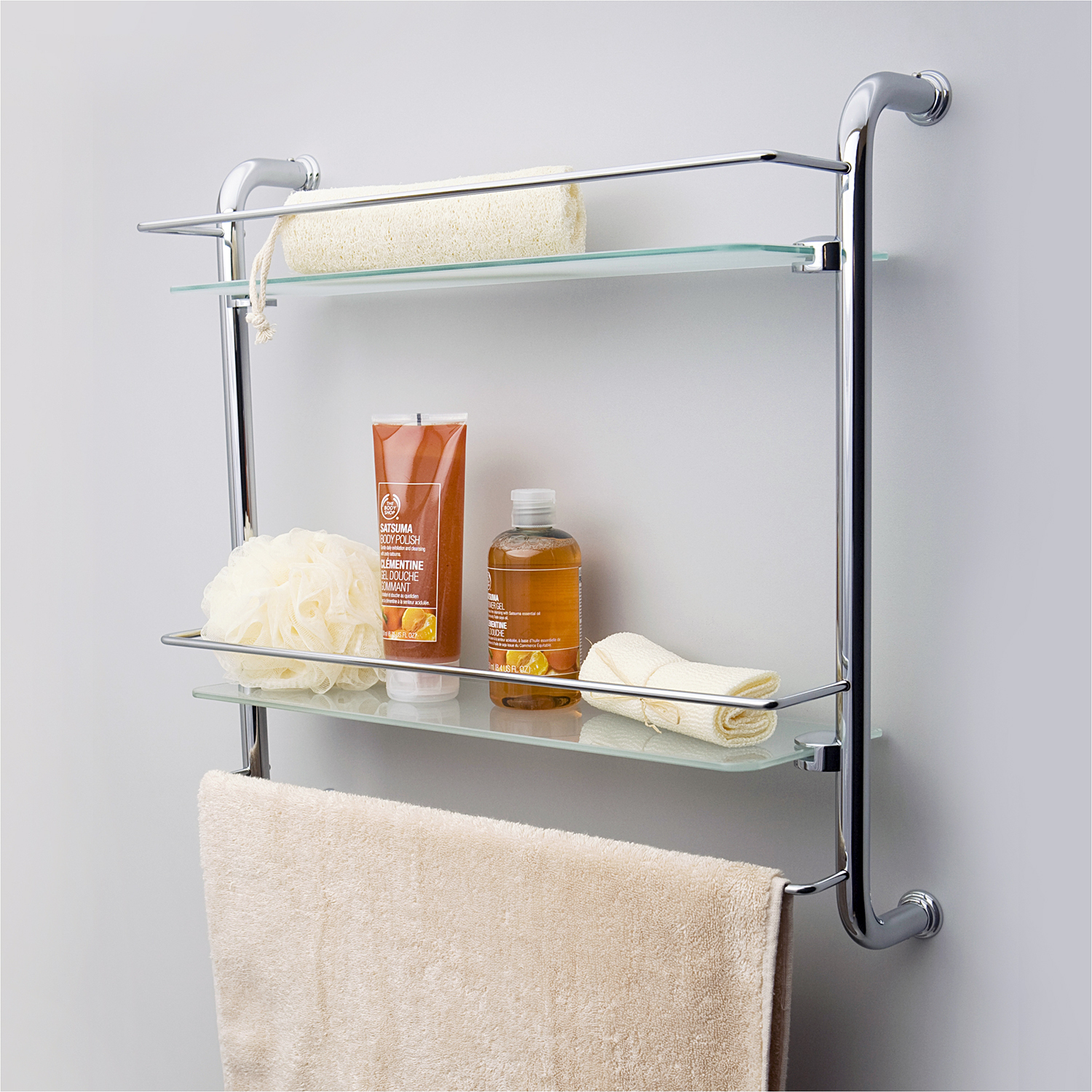 Wasserkraft Полка стеклянная двойная K-2022