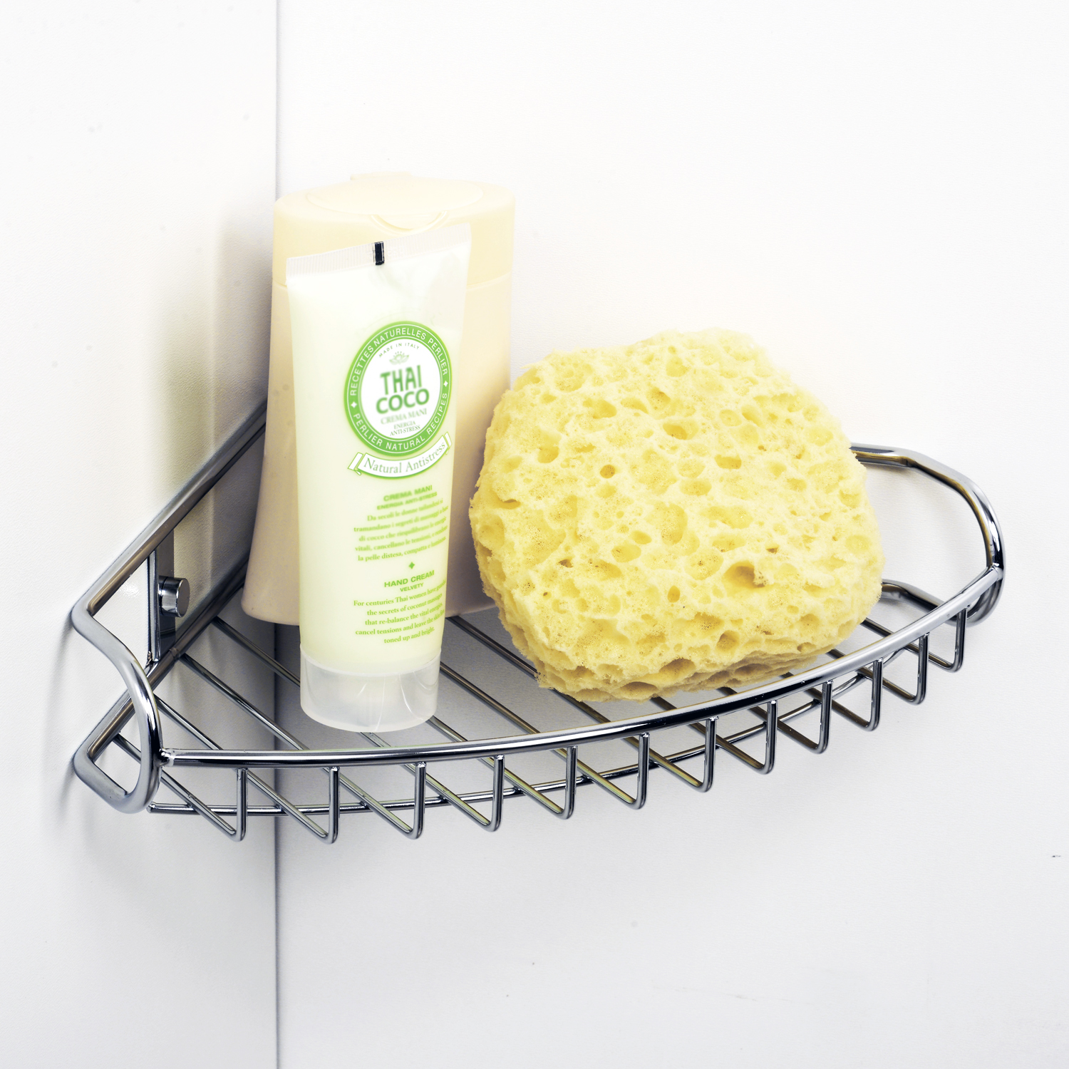 Wasserkraft Полка в душ металлическая 27,6х22х5h, цвет: хром K-1211