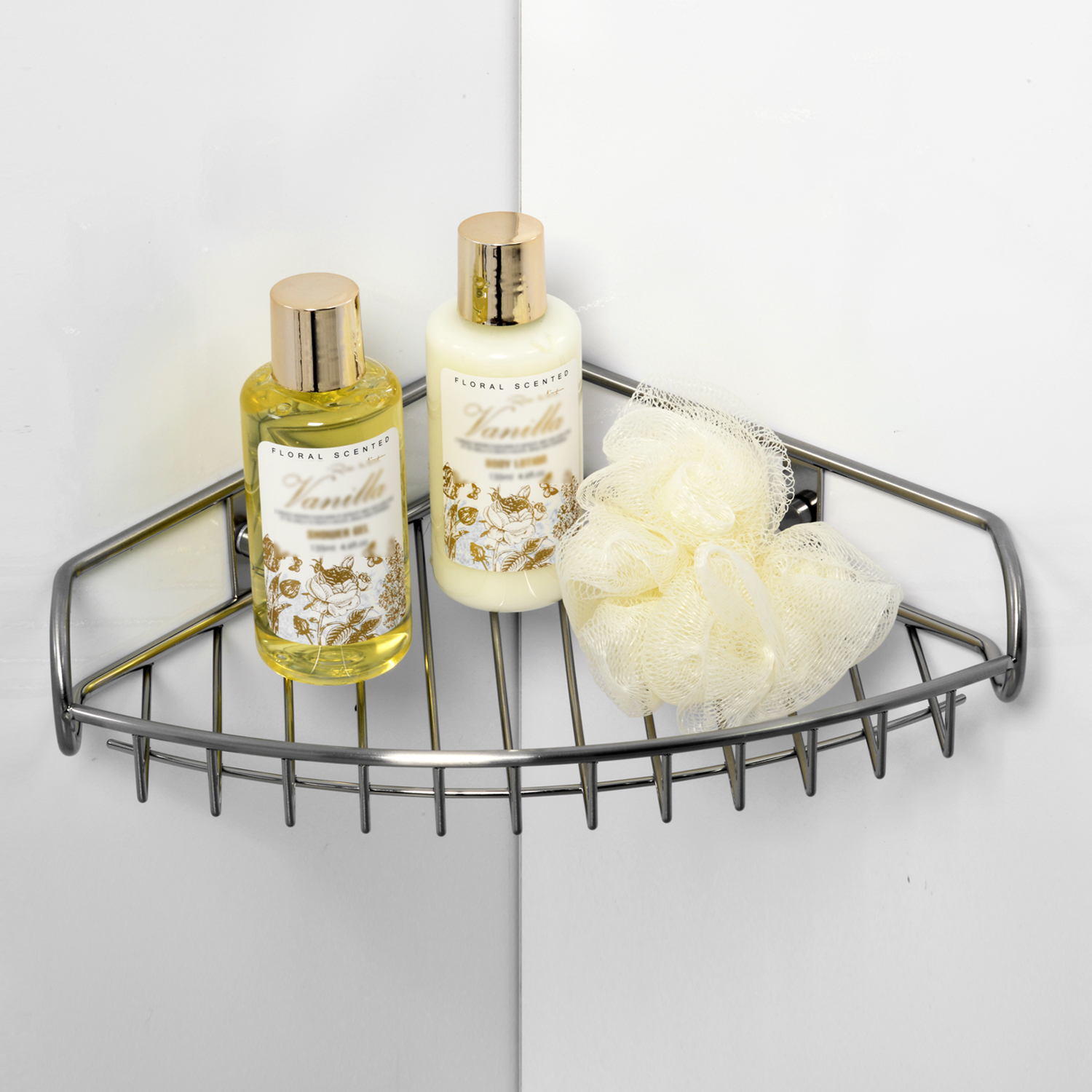 Wasserkraft Ammer Полка металлическая, угловая, материал нержавеющая сталь, цвет: никель K-1511