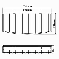 Wasserkraft Exter Полка металлическая K-1611