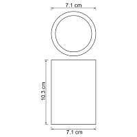 Wasserkraft K-4900 Стакан для зубных щеток настольный, композит, цвет: белый K-4928