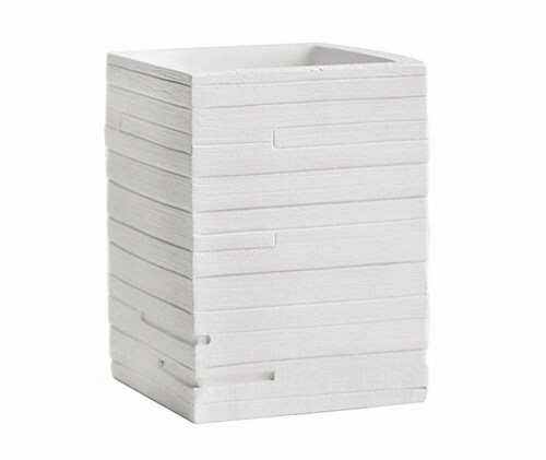 Wasserkraft K-3800 Стакан для зубных щеток настольный, композит, цвет: белый K-3828