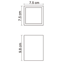 Wasserkraft K-3800 Стакан для зубных щеток настольный, композит, цвет: белый K-3828