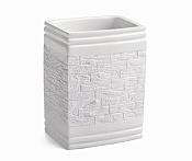 Wasserkraft K-4700 Стакан для зубных щеток настольный, композит, цвет: белый K-4728