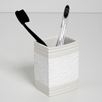 Wasserkraft K-4700 Стакан для зубных щеток настольный, композит, цвет: белый K-4728