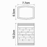 Wasserkraft K-4700 Стакан для зубных щеток настольный, композит, цвет: белый K-4728