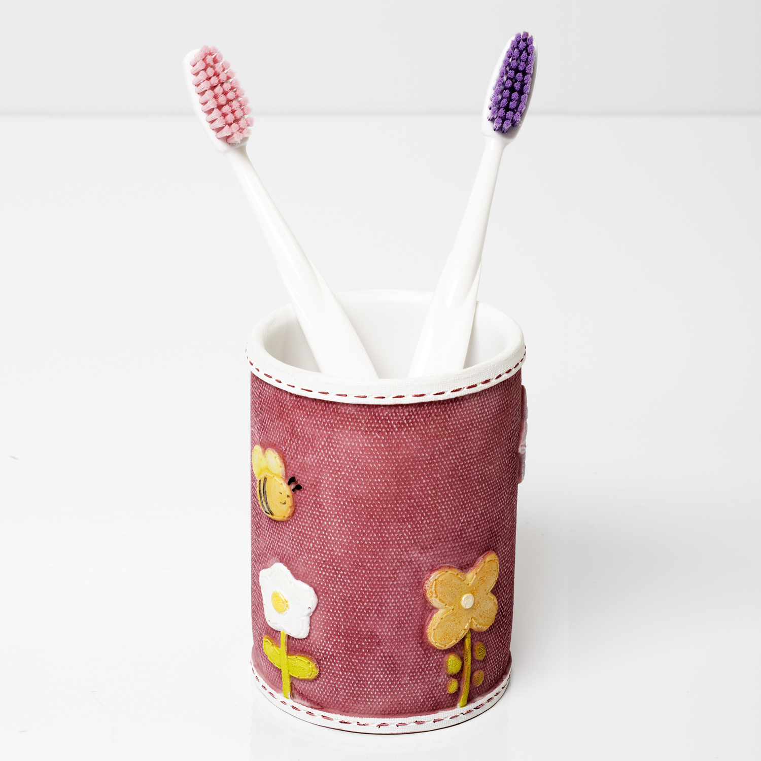 Wasserkraft K-6400 Стакан для зубных щеток настольный, композитный, цвет: розовый K-6428